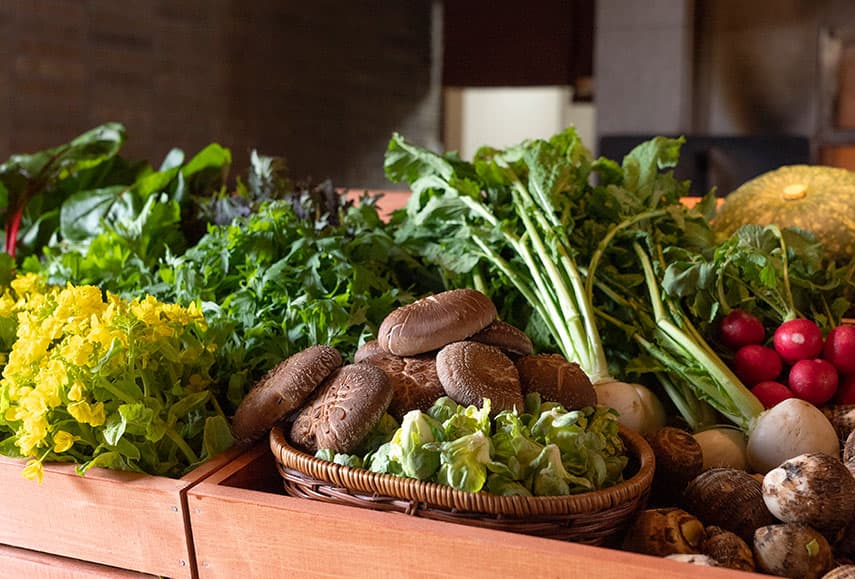 画像：自家農園で育てた野菜
